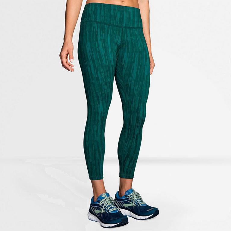 Brooks Formation Womens Running Leggings Ireland Green (QEAU-68130)